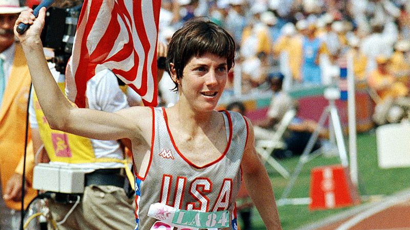 Sur lotería Salón Joan Benoit Samuelson the first female Olympic marathon winner on the  importance of Title IX