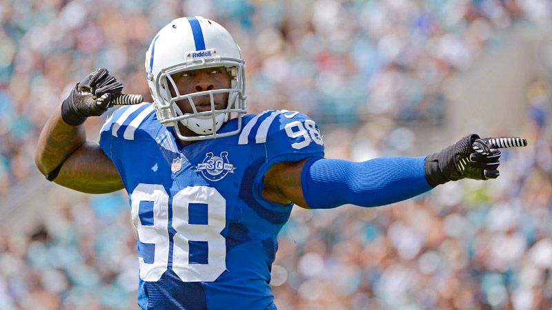 Today 'was like Christmas' for Colts Robert Mathis