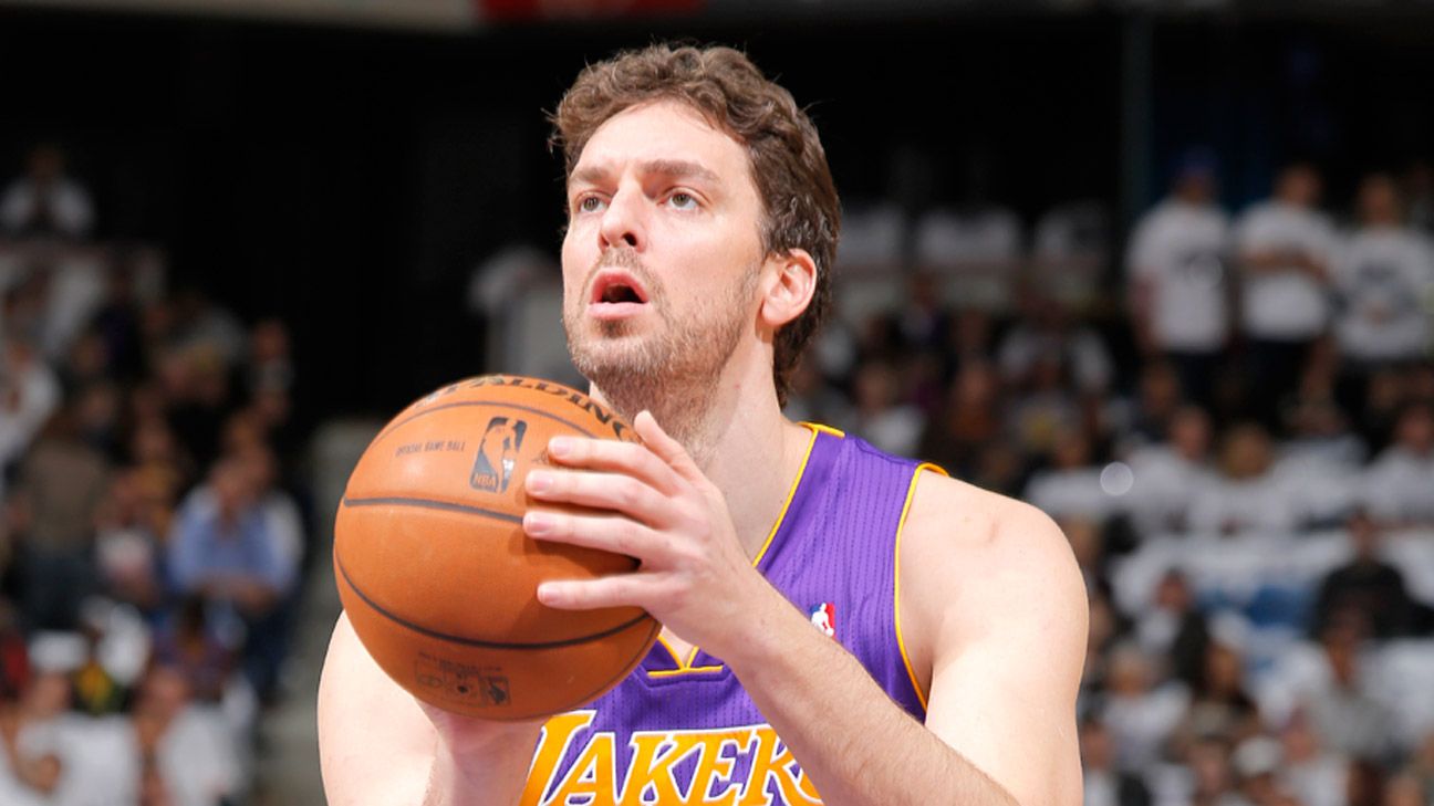 Pau Gasol out for Lakers again Sunday, still battling upper respiratory  infection - NBC Sports