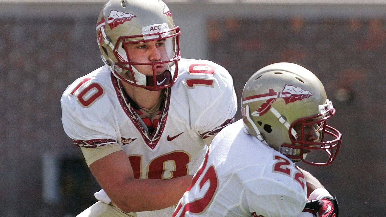 Suspended Florida State Seminoles QB Jameis Winston wears full pads in  warm-ups - ESPN