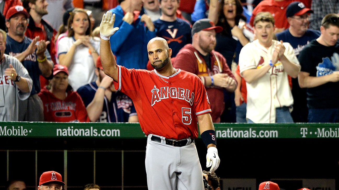 Albert Pujols Game-Used 2014 Home Jersey