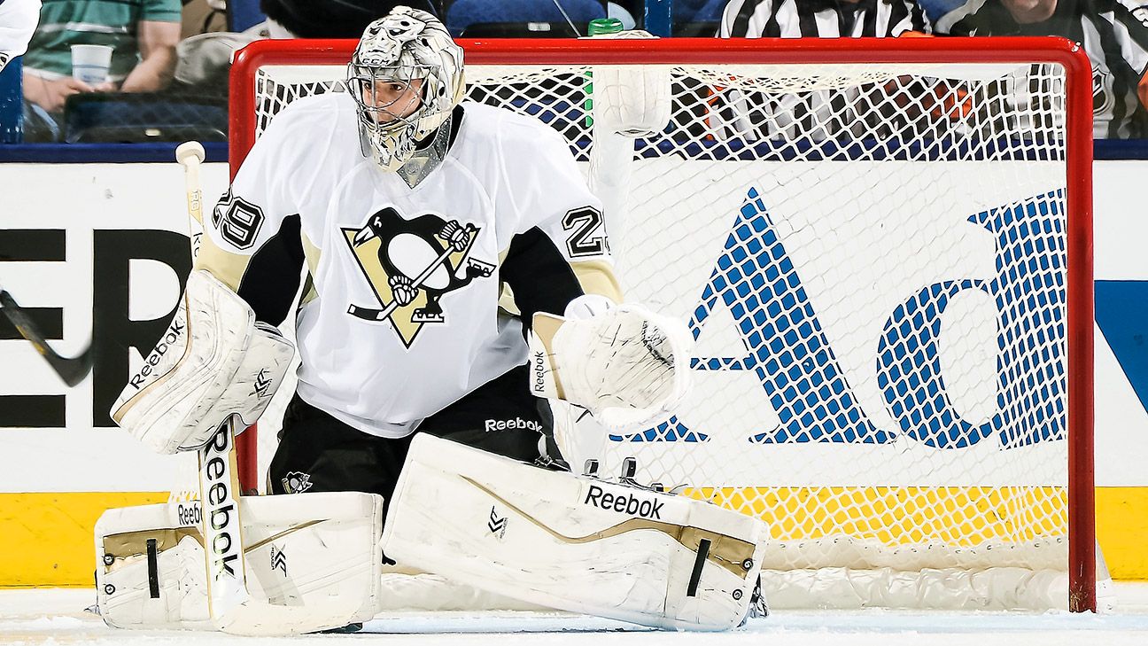 Marc-Andre Fleury- The Dive Statue- City National Bank, Golden