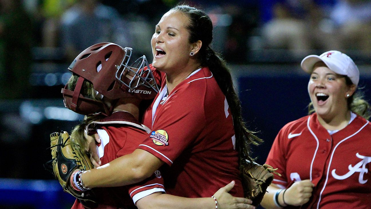 2014 NCAA softball tournament -- Game ending bases-loaded double play ...