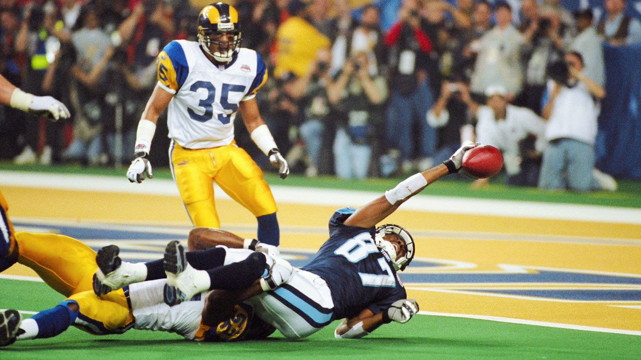 Today in Pro Football History: 2000: Titans Come Up a Yard Short, Fall to  Rams in Super Bowl XXXIV