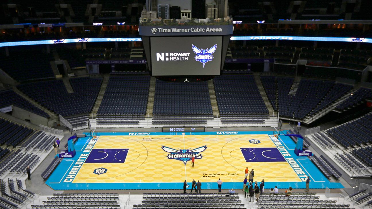 hornets nba court