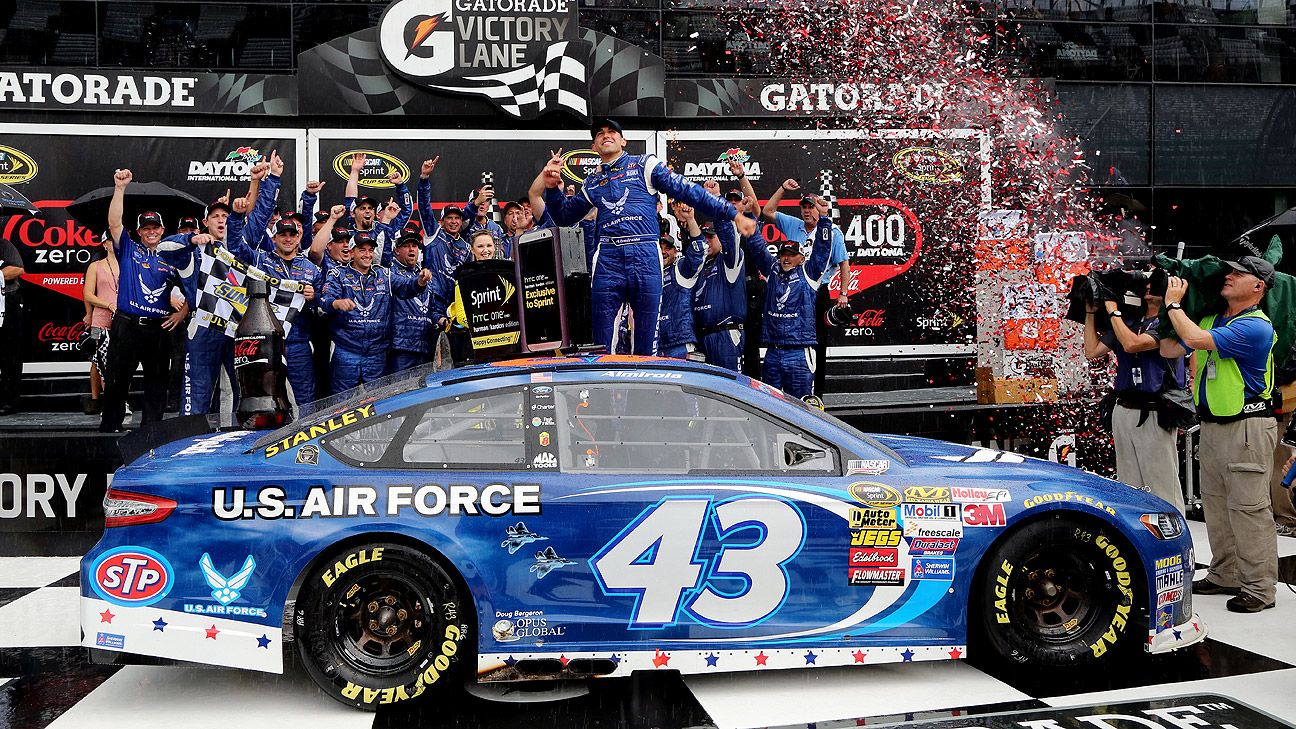 NASCAR - Aric Almirola puts 43 car back in Victory Lane at Daytona ...