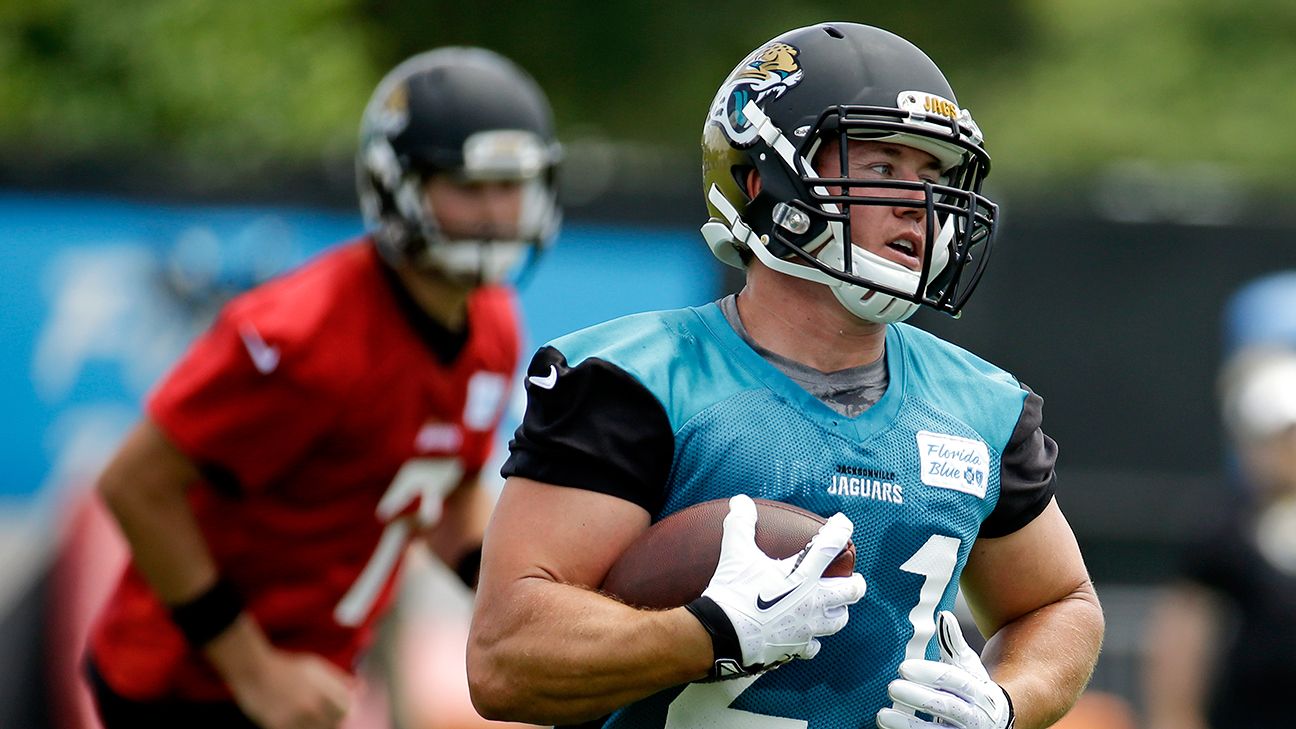 Toby Gerhart of Jacksonville Jaguars practices, will play Thursday against ...