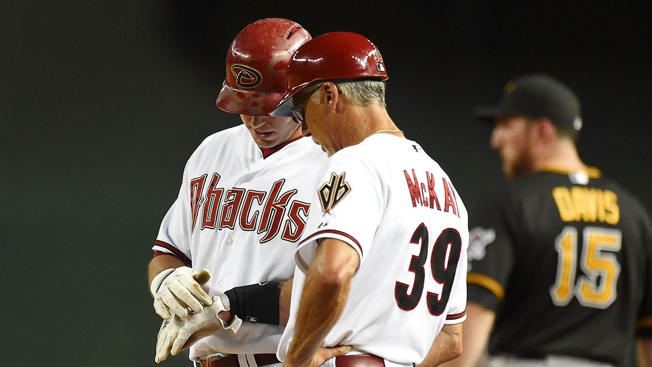 Arizona Diamondbacks First base Paul Goldschmidt hits a double during  News Photo - Getty Images
