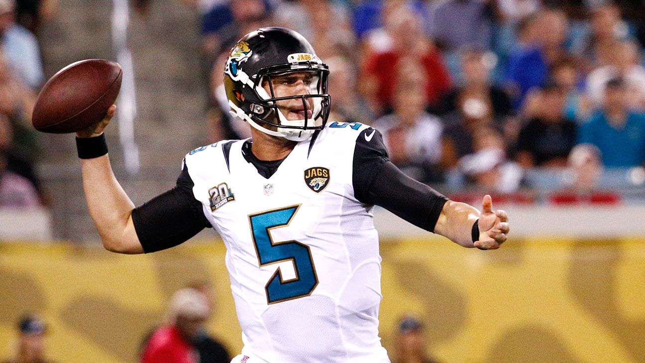 Jaguars name Blake Bortles starting QB