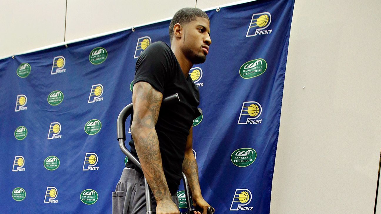 Indiana Pacers’ Paul George cleared to do upper-body weightlifting - ESPN