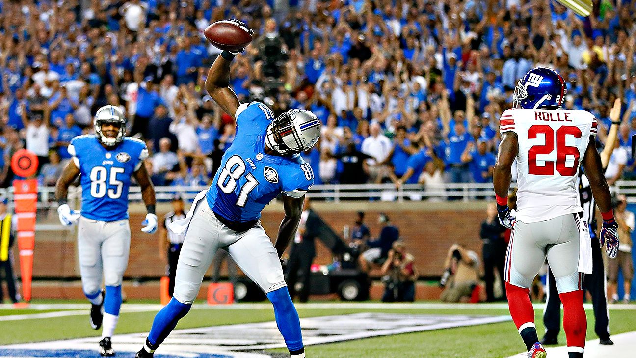 Matthew Stafford, Calvin Johnson lead Lions past Giants, 35-14 - Los  Angeles Times