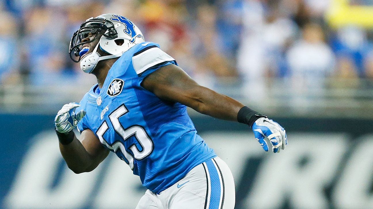 Detroit Lions move Whitehead to MLB in place of injured Stephen Tulloch