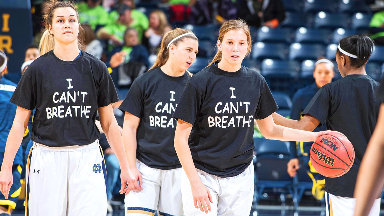 Georgetown basketball players sport 'I Can't Breathe' shirts in warm-ups