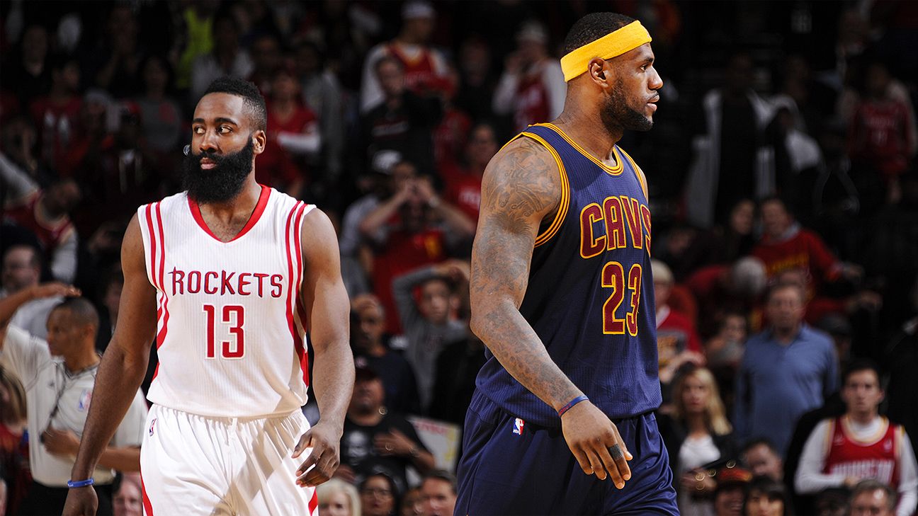 LeBron James was on the court, but James Harden ruled night
