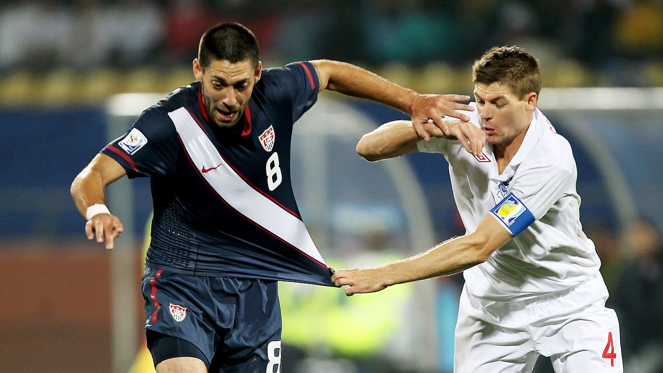 Clint Dempsey of USA during the FIFA World Cup 2010, Group C match