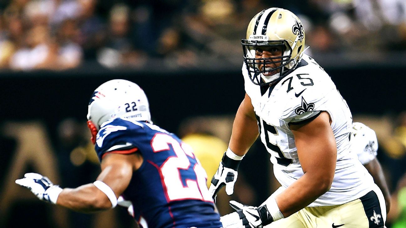 Andrus Peat listed as co-starter on first Saints depth chart, Saints