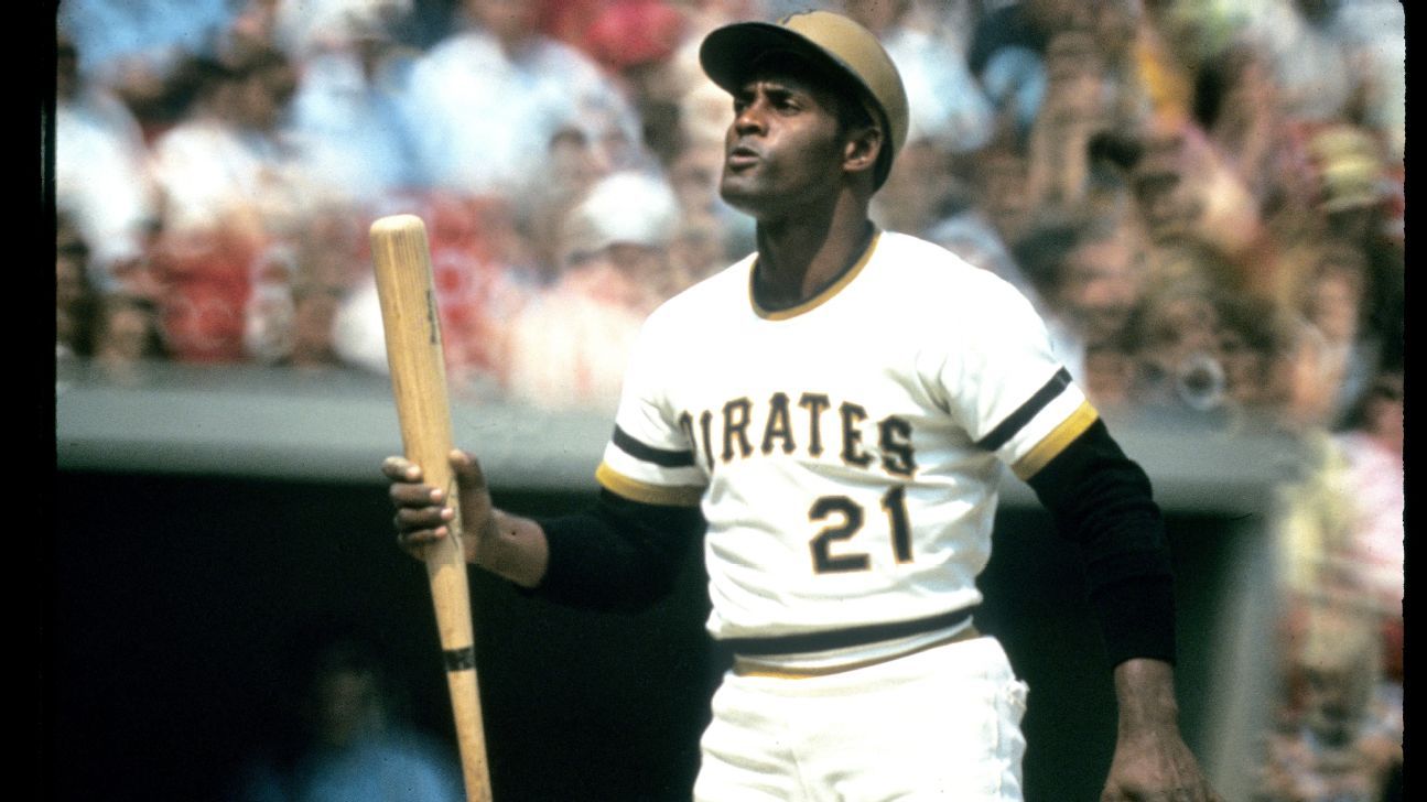 Pirates will honor Roberto Clemente by wearing his No. 21 on their jerseys  - ESPN