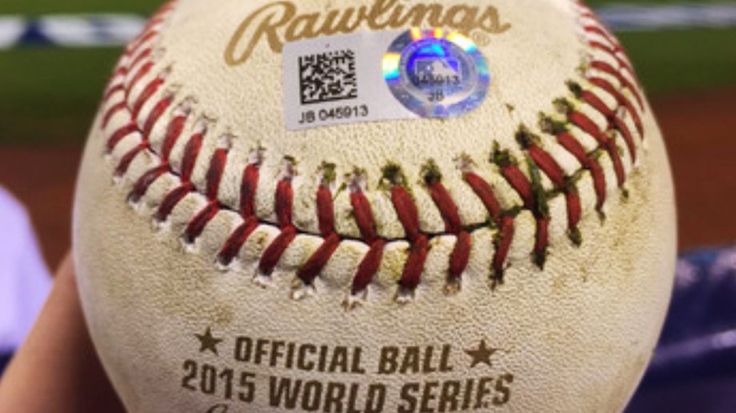 Game-Used Baseball: World Series Game 1 - Batter: Alcides Escobar