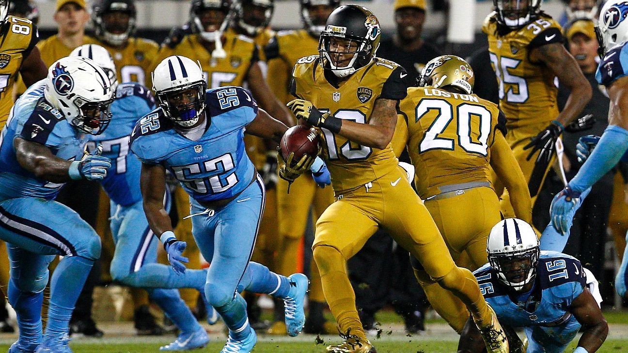 Titans and Jaguars to Wear Color Rush Unis Next Thursday (Photos