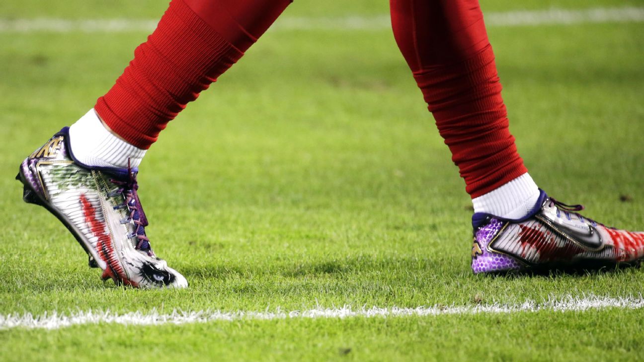 The NFL is relaxing guidelines on player footwear in both warmups and