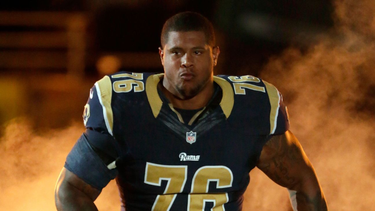 Los Angeles Rams tackle Rodger Saffold says goodbye to Rams Park