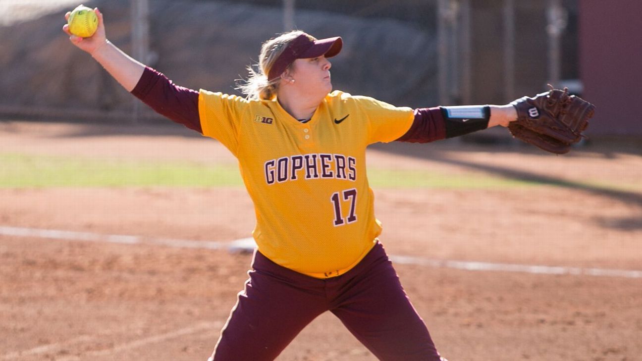 Espnw Ncaa Softball Player Of The Week Sara Groenewegen Of Minnesota Espn