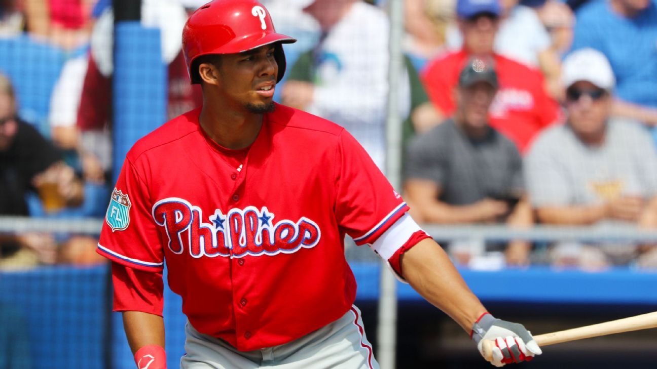 Philadelphia Phillies say top hitter Aaron Altherr to miss 34 weeks