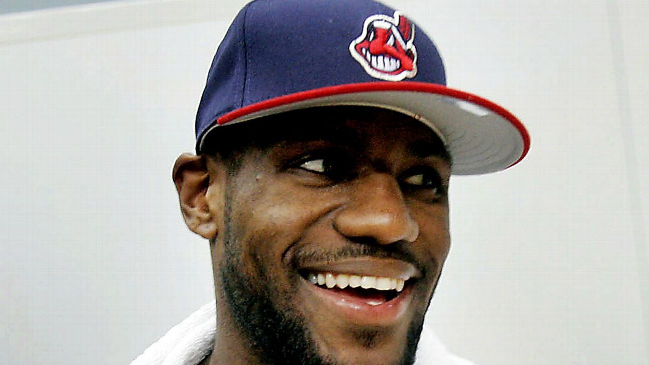 LeBron James pumps up Cleveland Indians crowd before Game 2 - ESPN