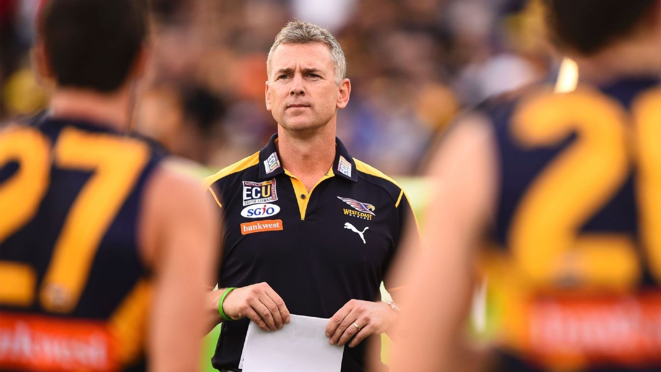 New AFL ruck rule confuses West Coast Eagle coach Adam Simpson ESPN