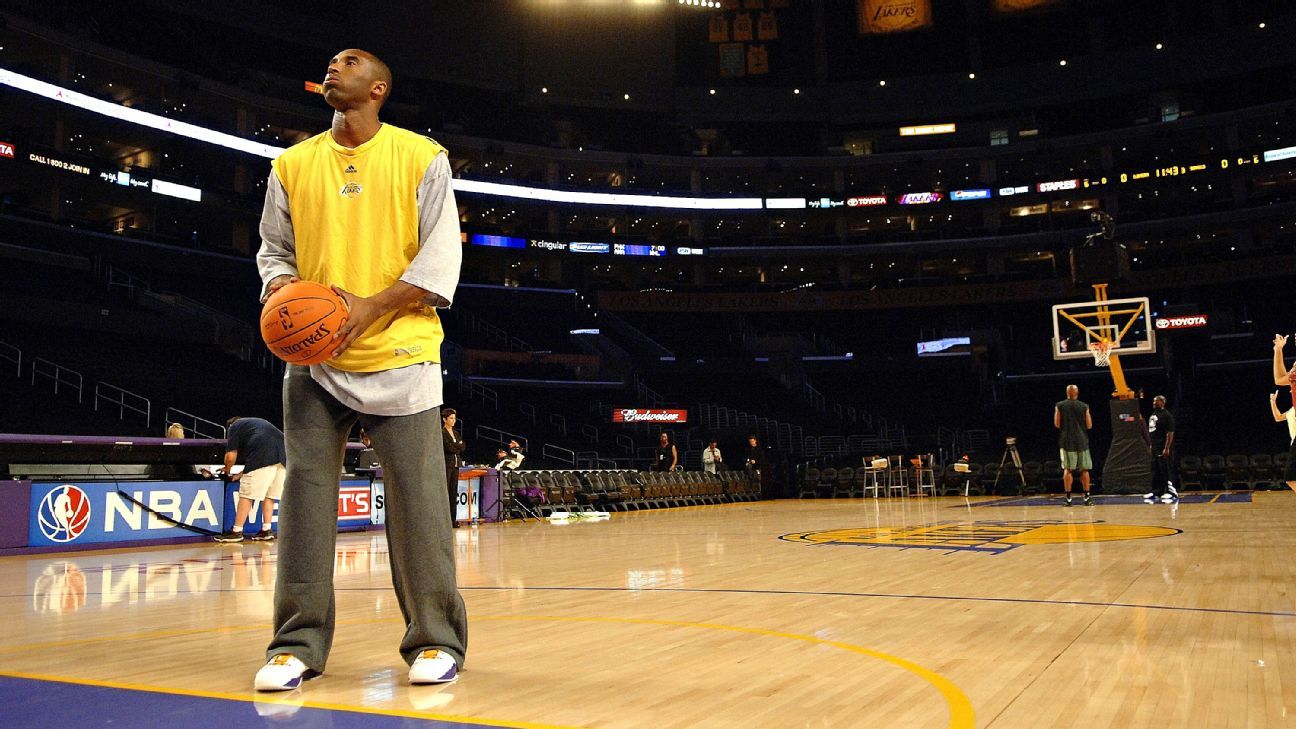 NBA: Kobe Bryant's famous pregame shooting routine