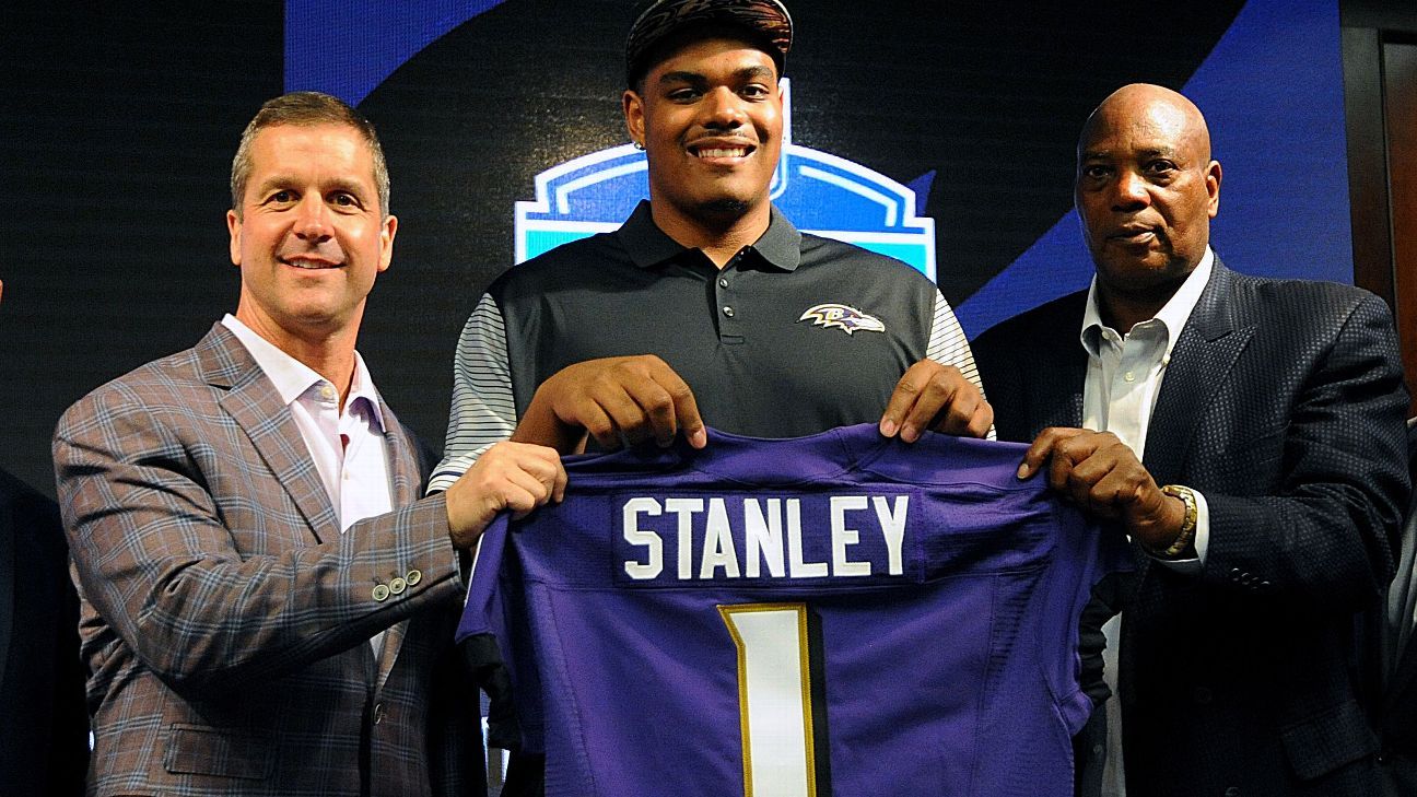 Ronnie Stanley - Baltimore Ravens Defensive Tackle - Signed Jersey