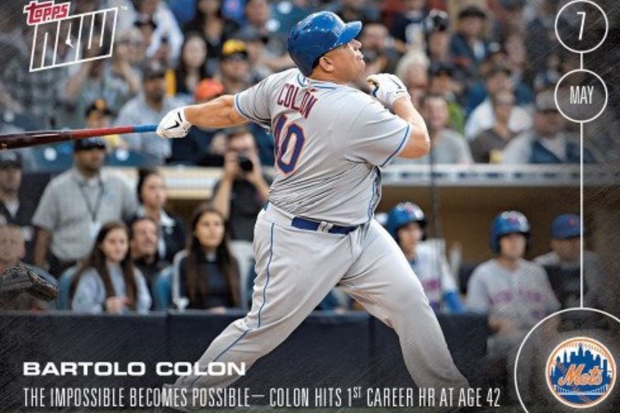 New York Mets pitcher Bartolo Colon hits first homer at 42 years