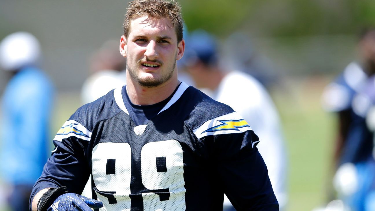 Los Angeles Chargers DE Joey Bosa, RB Justin Jackson ruled out vs