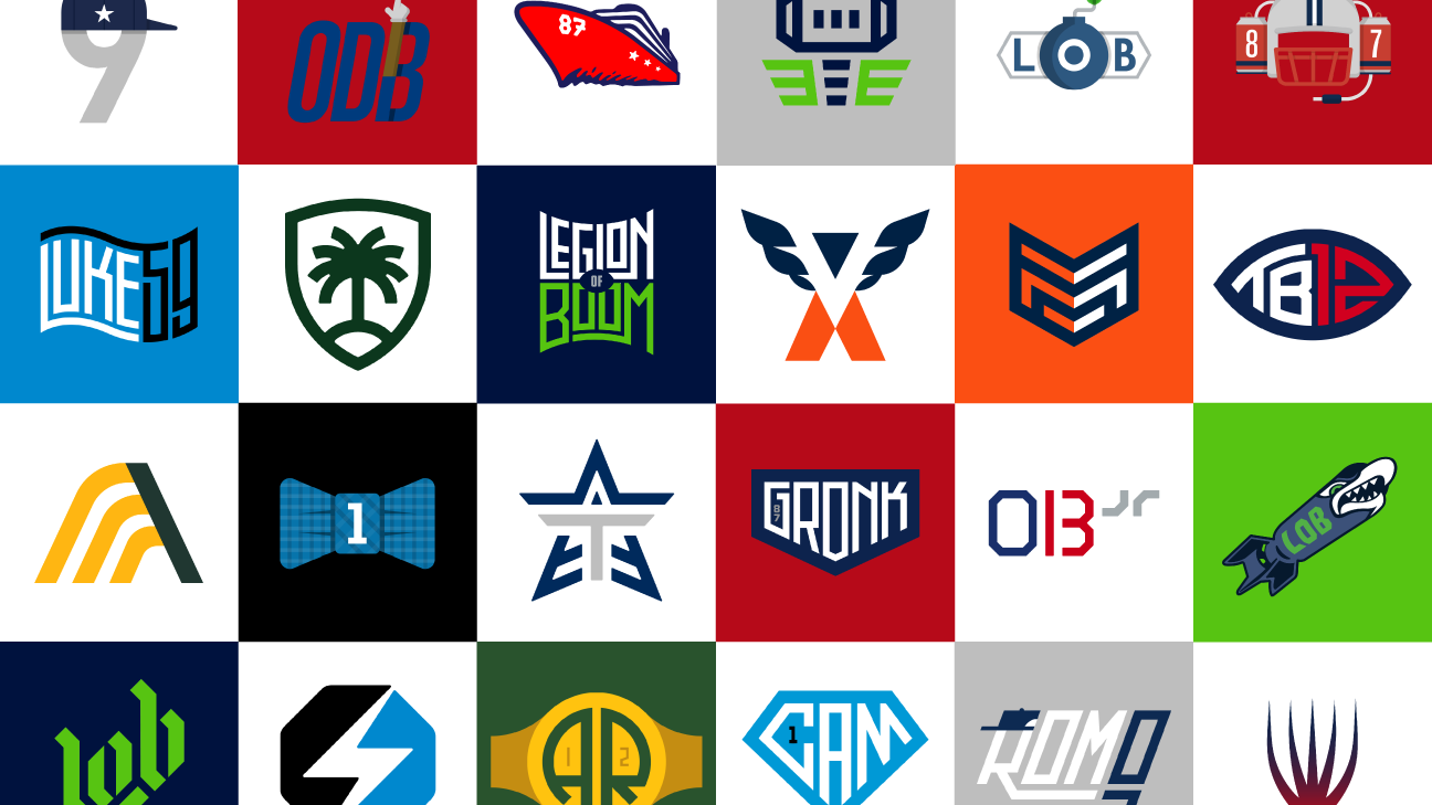 New logos for 10 NFL stars -- Tom Brady, Rob Gronkowski of New