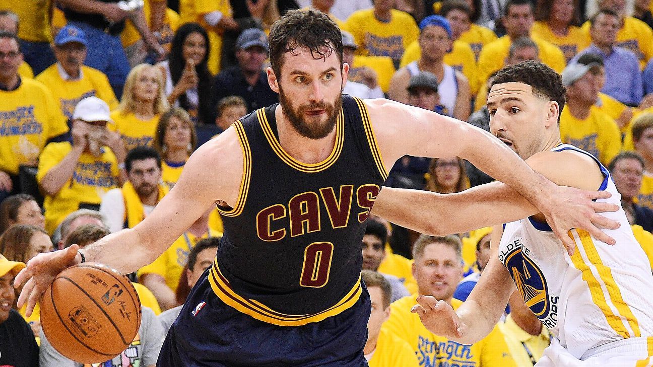 Kevin Love of Cleveland Cavaliers optimistic he will play Game 3 of NBA