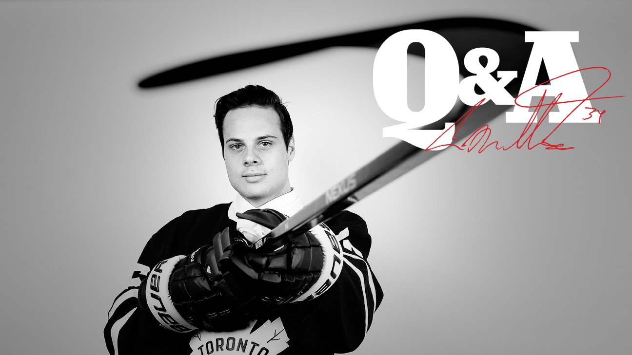 NHL Top draft pick Auston Matthews dishes on his favorite athlete