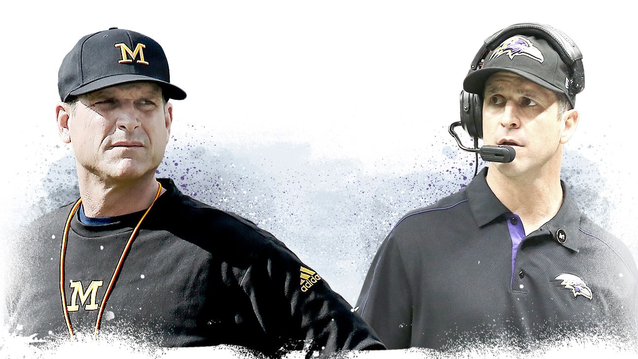 NFL - The best coach Jim Harbaugh knows is John Harbaugh - Baltimore  Ravens, Michigan Wolverines - ESPN