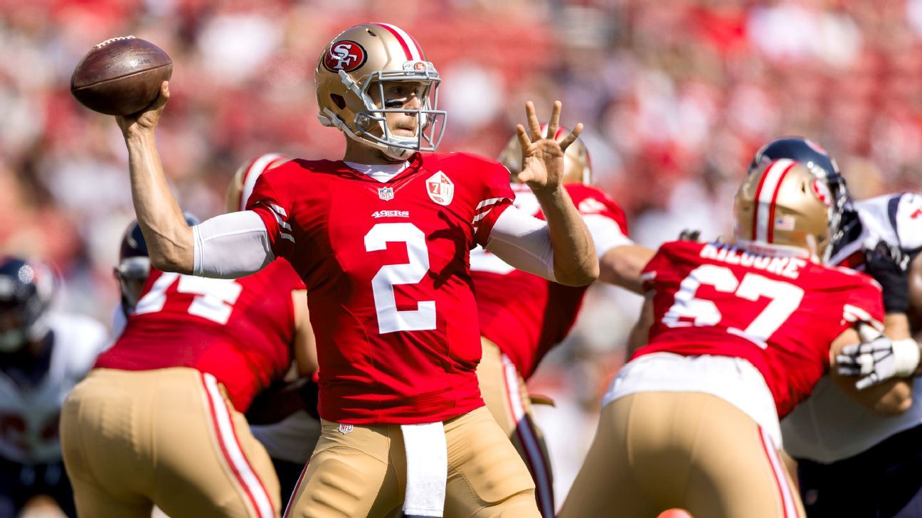 49ers guard Andrew Tiller (61) during NFL action between the San