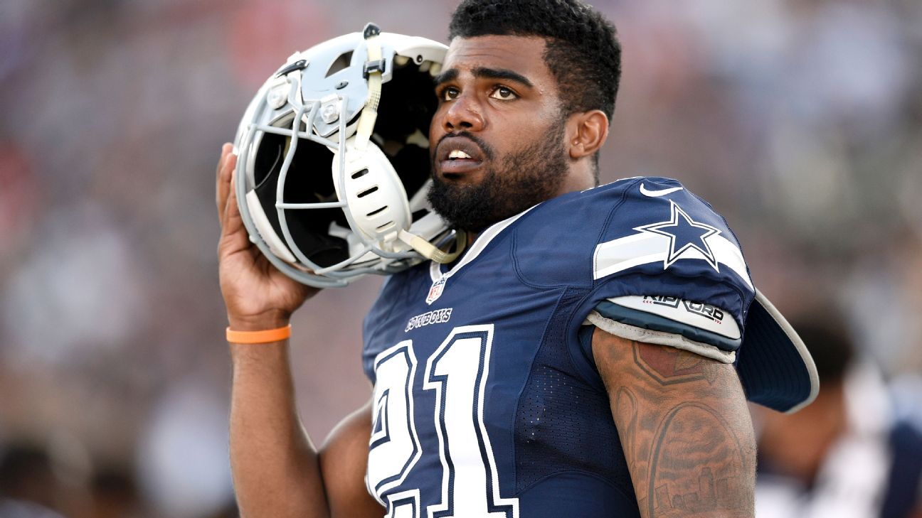 Ezekiel Elliott sets rookie record for rushing yards for Dallas