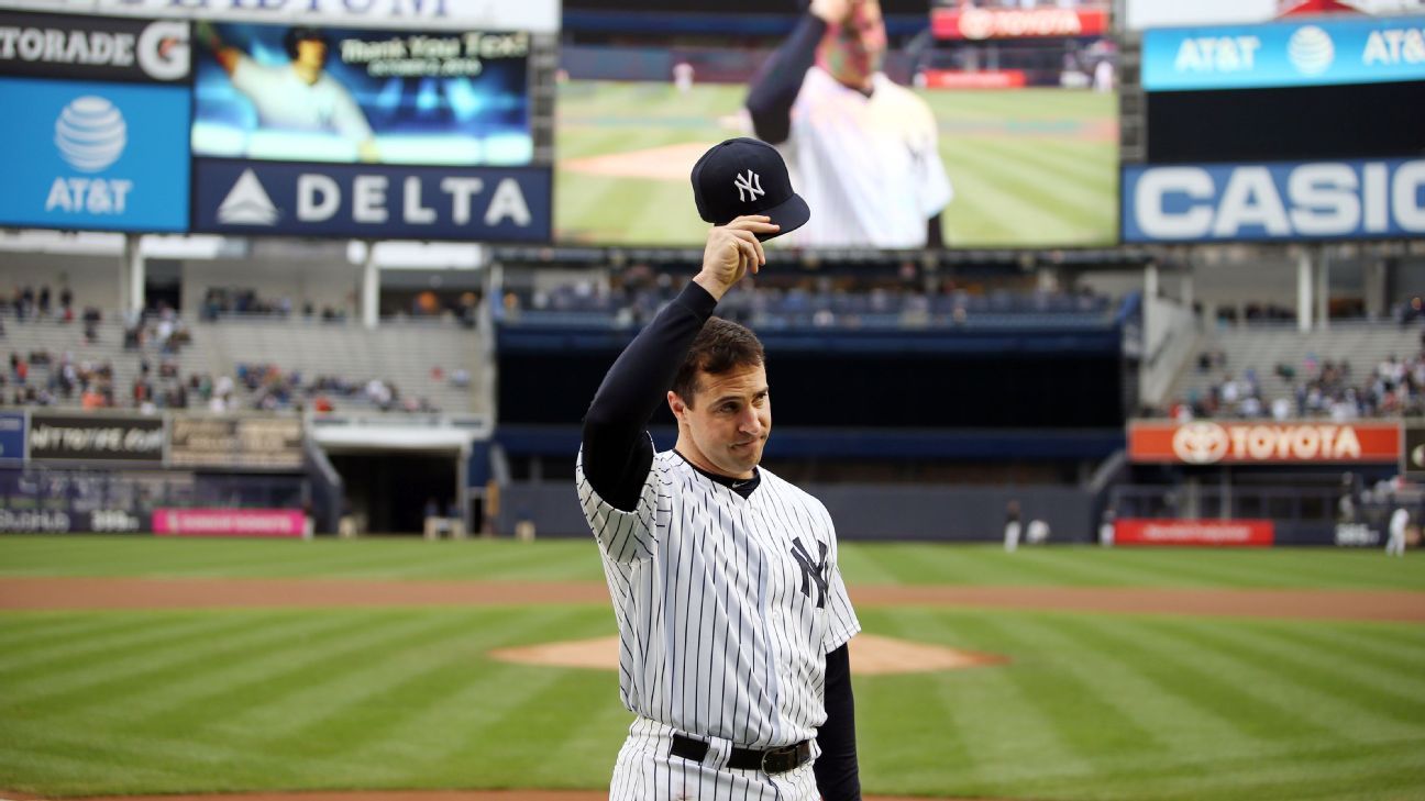 New York Yankees send retiring Mark Teixeira off with ceremony - ESPN