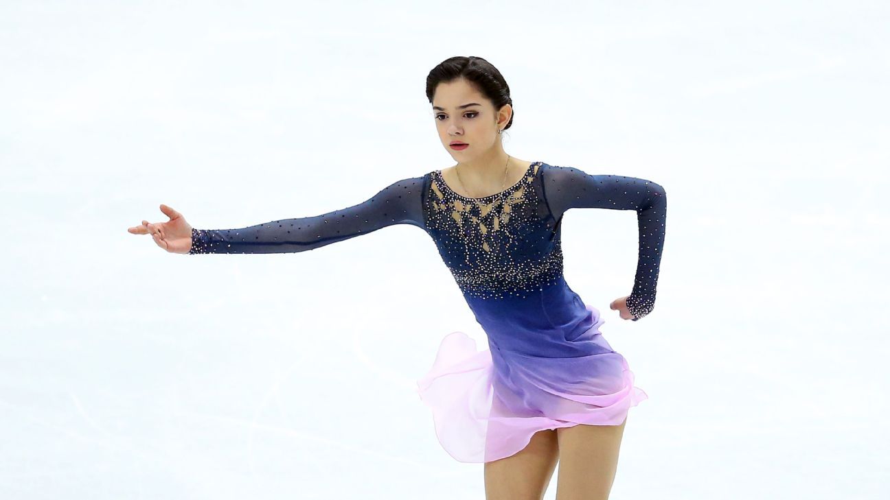 evgenia medvedeva blue dress Evgenia Medvedeva Russia Action During Ladies Editorial Stock Photo - Stock Image