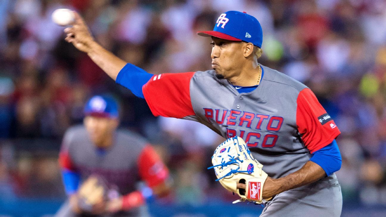 Puerto Rico players in tears after star pitcher Edwin Díaz injured  celebrating win, World Baseball Classic