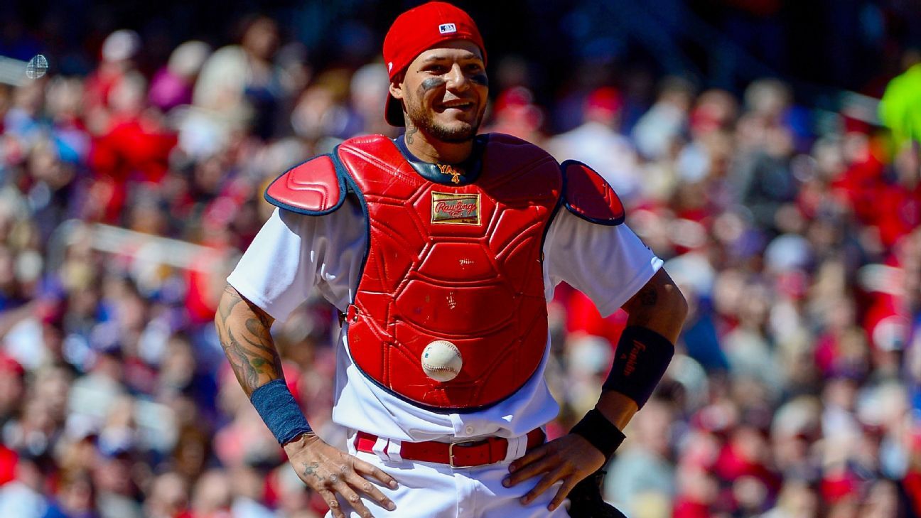 MLB on X: Yadier Molina's catcher's gear 🔥  / X