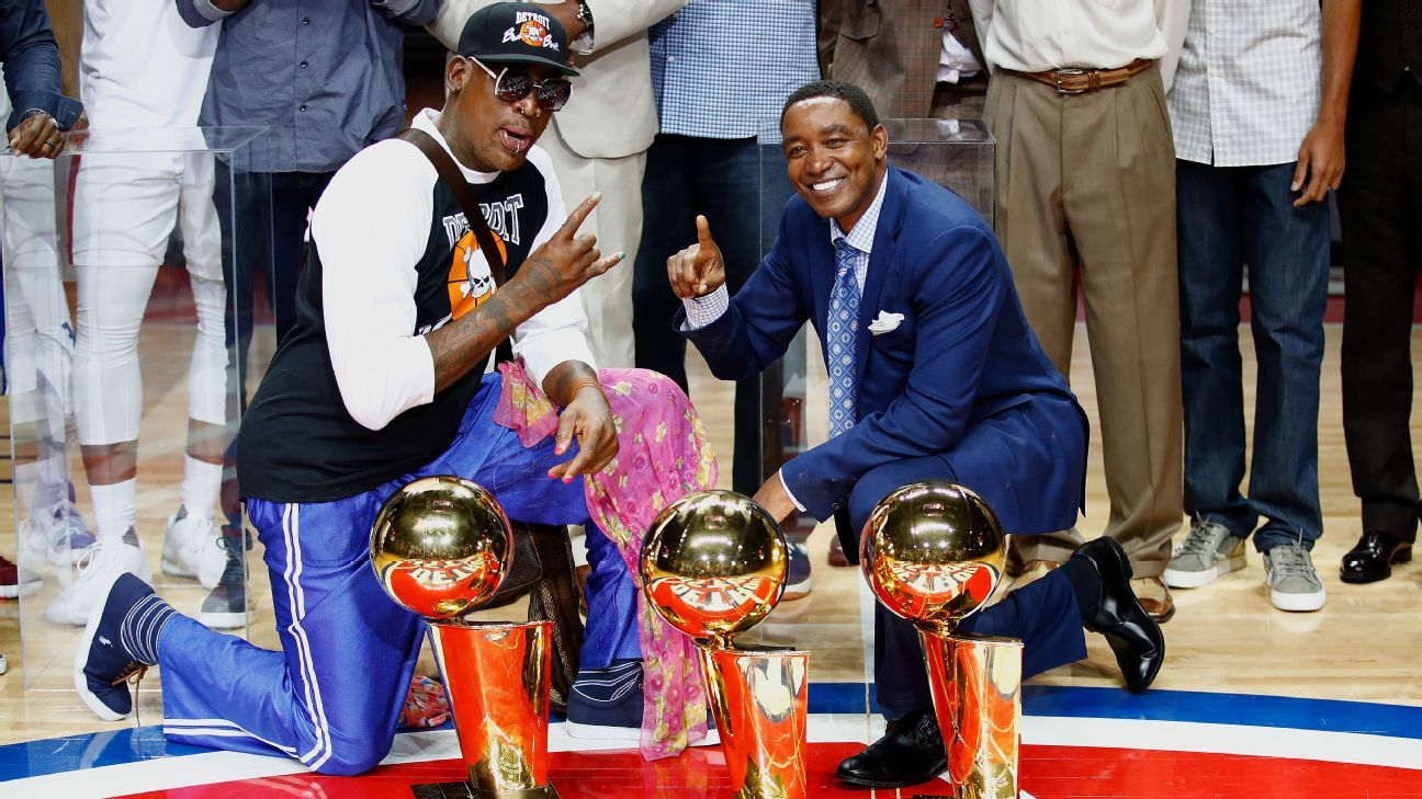 Detroit Pistons celebrate their past in final game at Palace of Auburn Hills ESPN