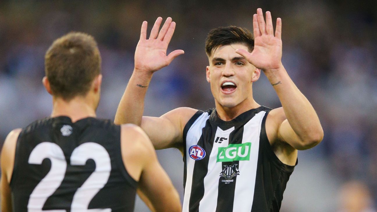 Resurgent Collingwood Magpies end Geelong Cats unbeaten AFL run ESPN