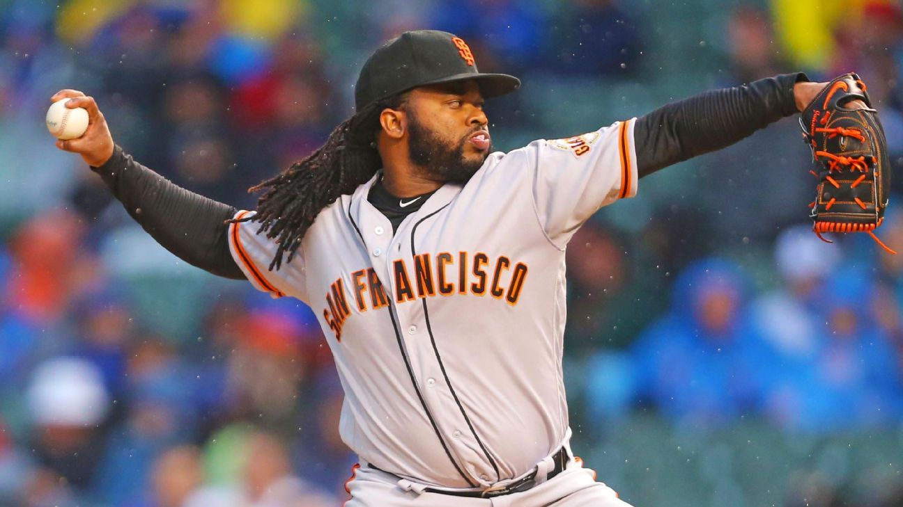 San Francisco Giants pitcher Johnny Cueto to see Dr. James Andrews over ...