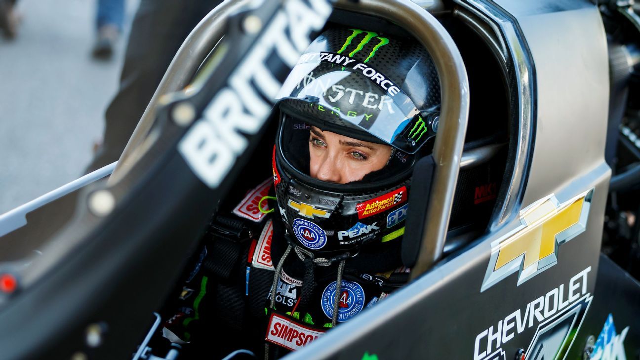 Brittany Force sets Top Fuel record with fastest pass in Auto Club