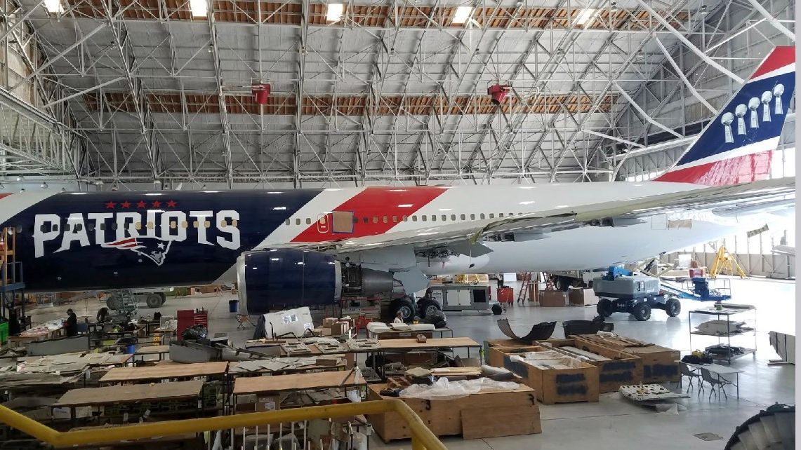 New England Patriots first NFL team to have own planes