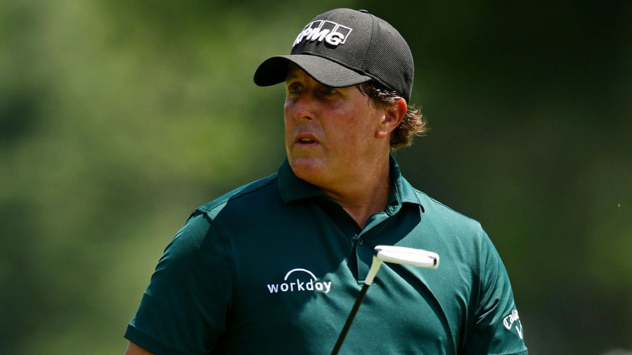 Phil Mickelson to miss cut at PGA Championship, second missed cut at