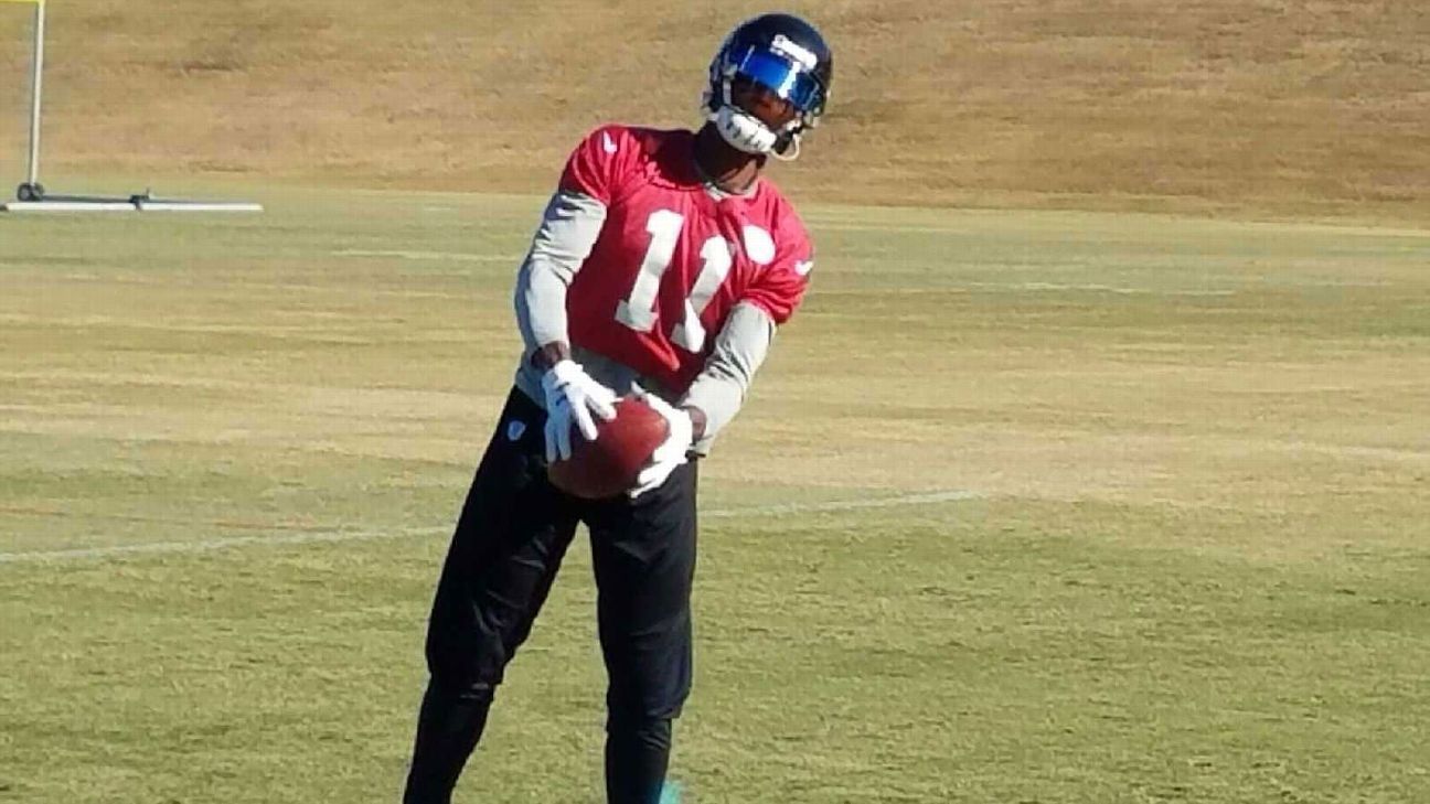 Wearing Tinted Shield At Practice Helps Julio Jones Catch Better Atlanta Falcons Blog Espn